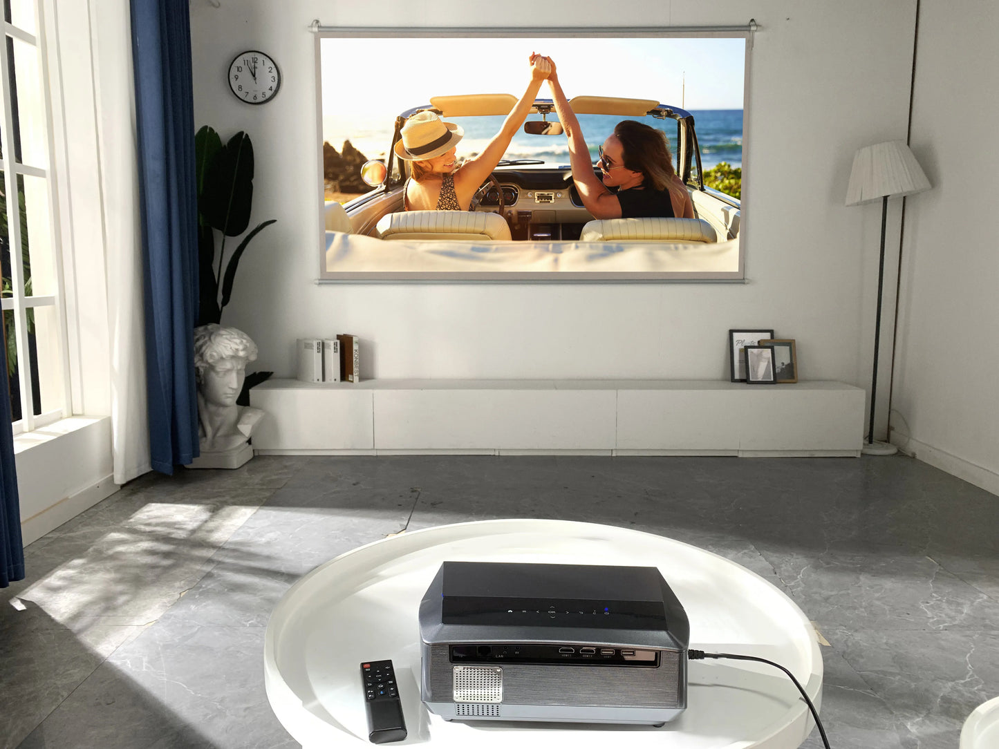 4K beamer Projector for Movies 2200 ANSI Auto Focus Native Full HD 5G