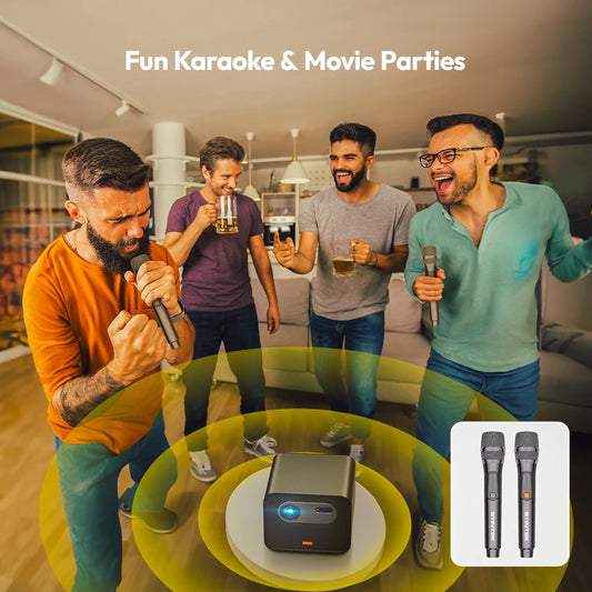 BYINTEK R90 Max Full HD 1080P Projector 4K DLP 2200 ANSI Lumens Android TV