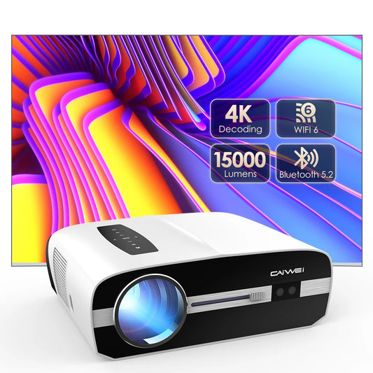 Android Smart TV 4K Projector Auto Focus Daylight Projector for Movies Home Theater